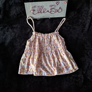 NWT SO Terry Cloth Floral Tank L